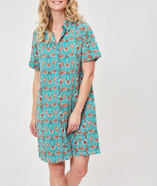 Robe chemisier crêpe de coton bio GAYANI