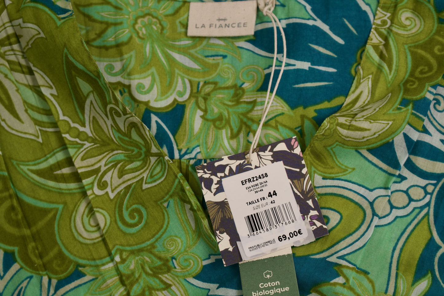 Robe coton bio évasée ZAINA