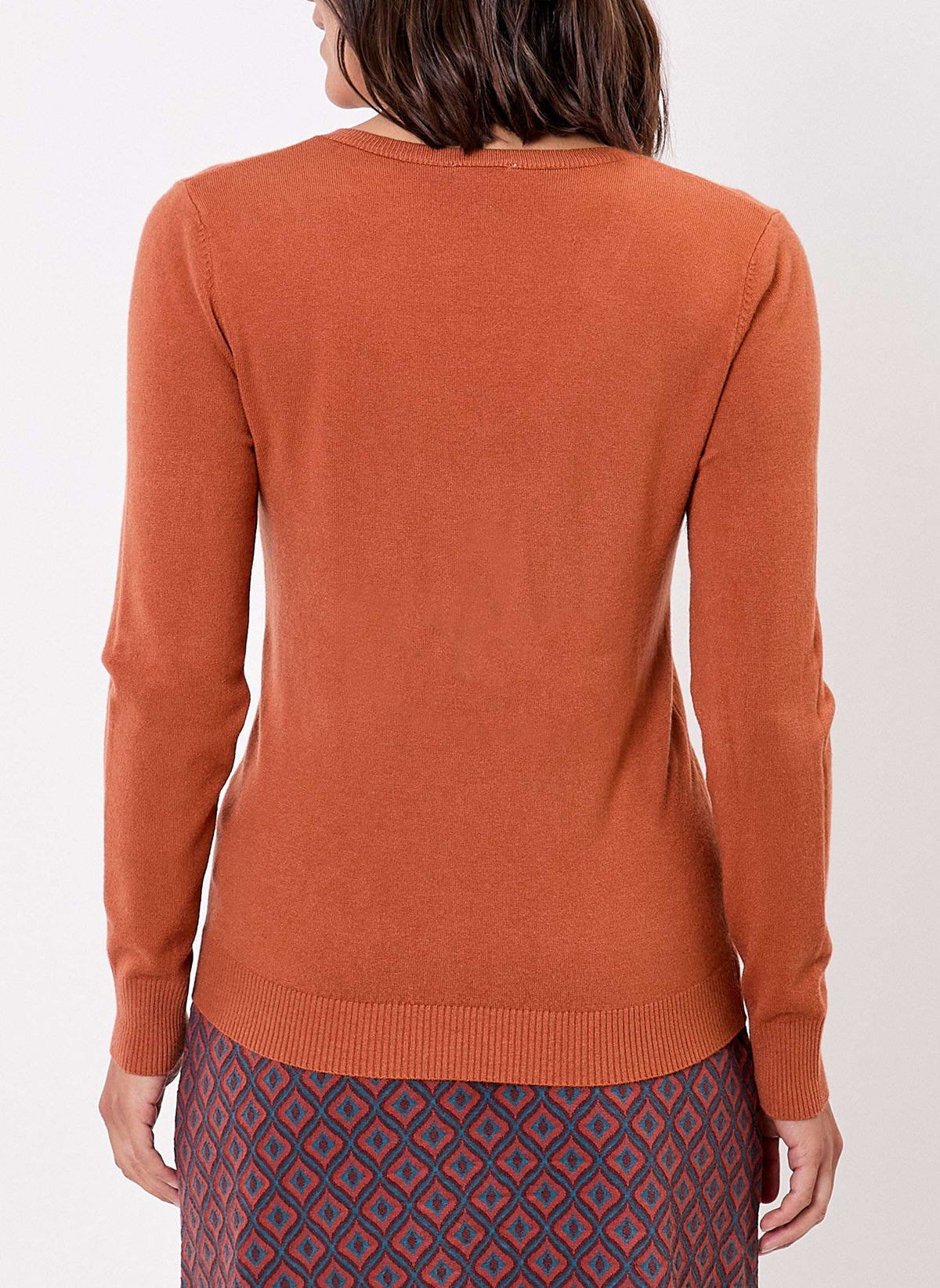 Pull maille col V HAYA