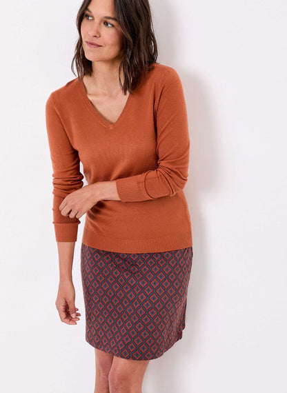Pull maille col V HAYA