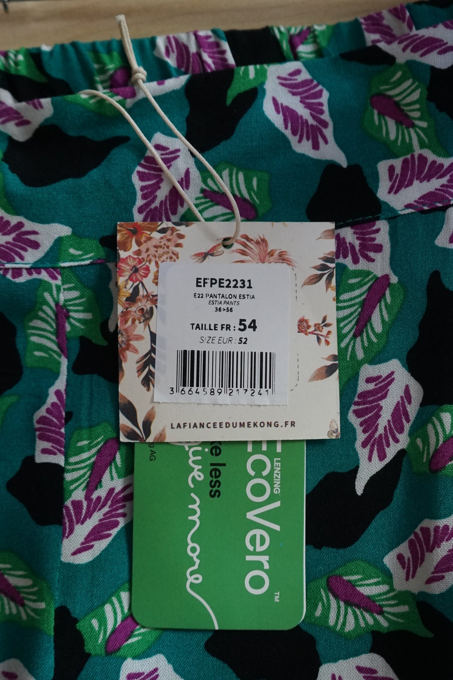 Pantalon large imprimé ESTIA