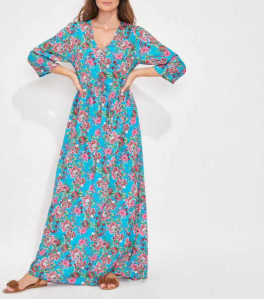 Robe longue imprimée fluide Ecovero QUIMPUR