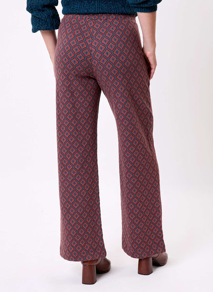 Pantalon ample maille jaquard bio PALMERO