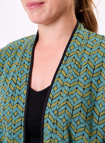Gilet souple maille jacquard LEOTI
