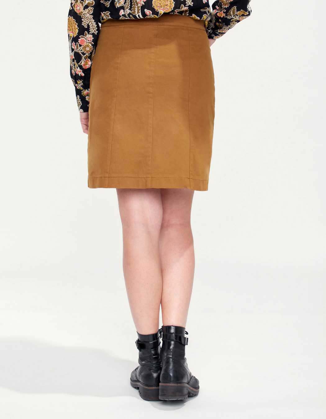 Jupe coton boutonnée PATIALA