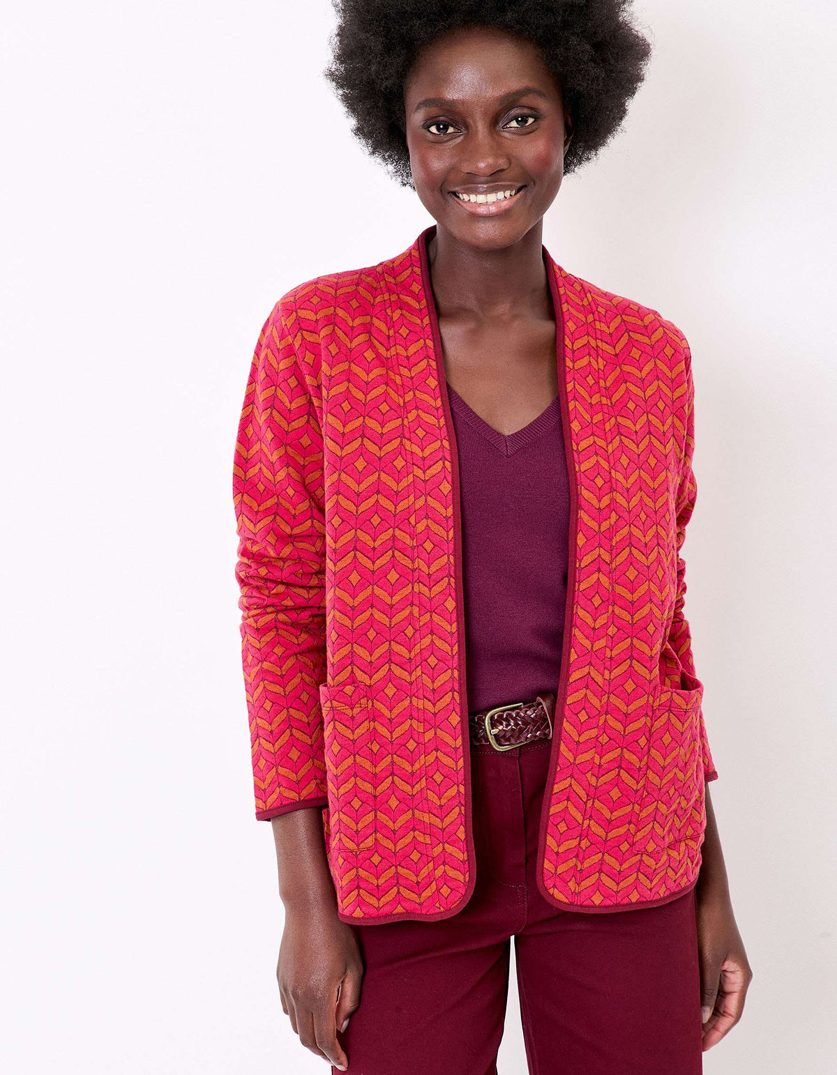 Gilet souple maille jacquard LEOTI
