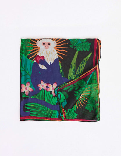 Petit carré de soie imprimé CARRE