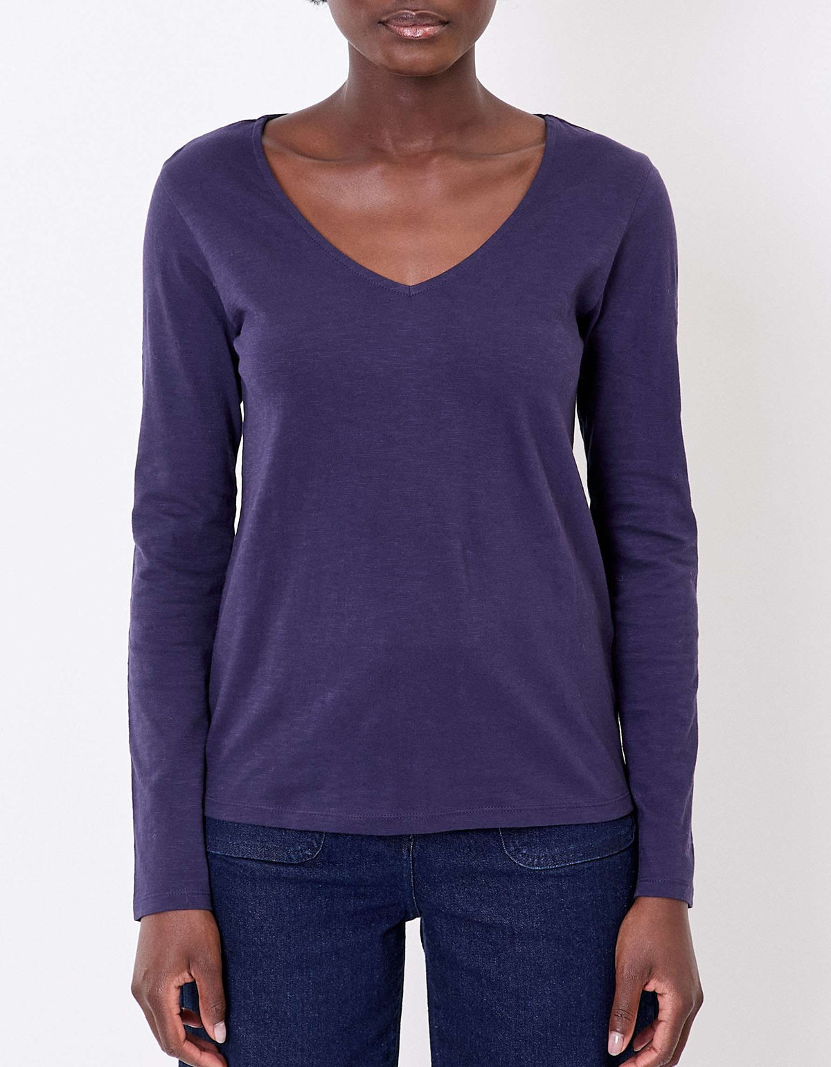 T-shirt col V coton bio VANPUR