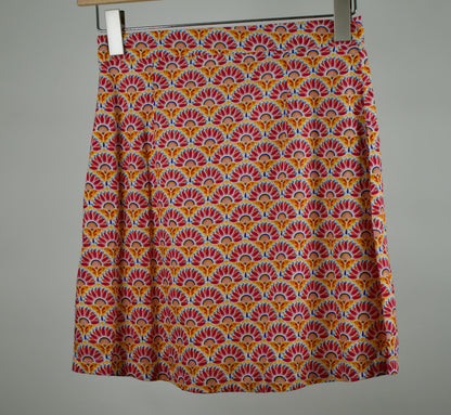 Jupe imprimée coton bio doublée FRIDA