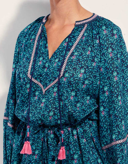 Robe ample imprimée coton bio ELUZAI