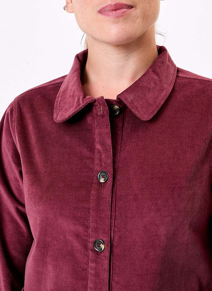 Veste courte velours côtelé bio LYSIANE