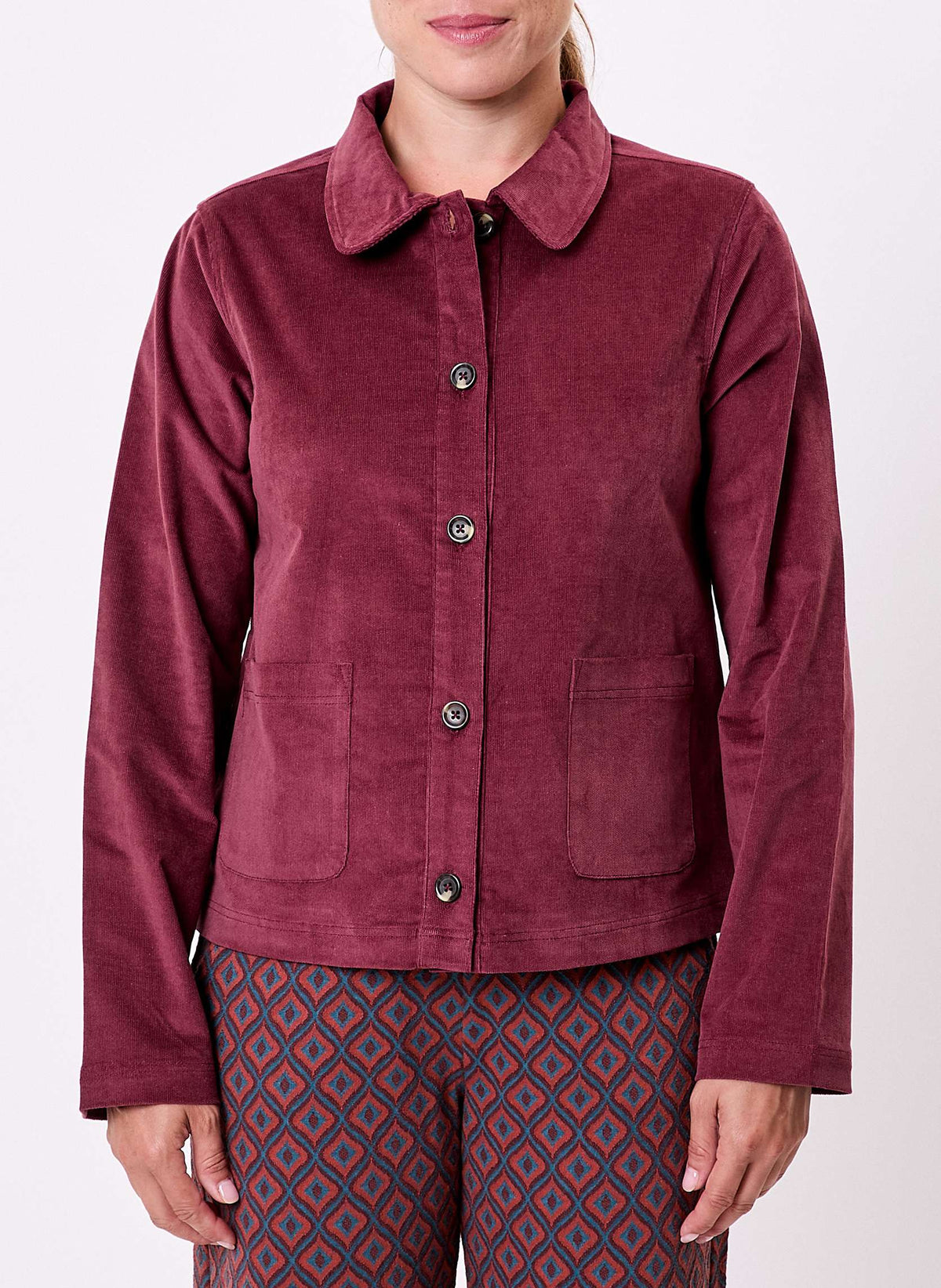 Veste courte velours côtelé bio LYSIANE