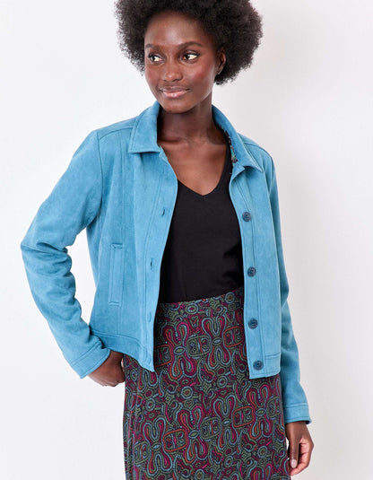 Veste courte suédine doublée AJDA