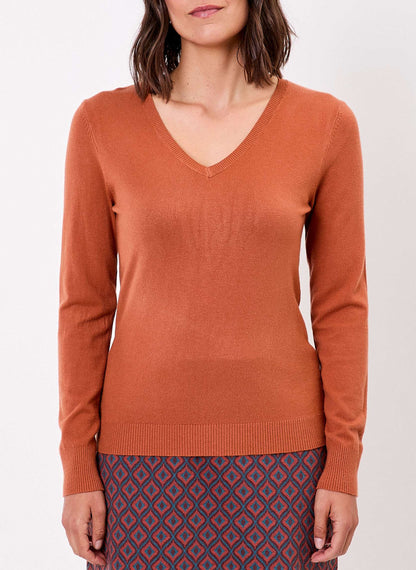 Pull maille col V HAYA