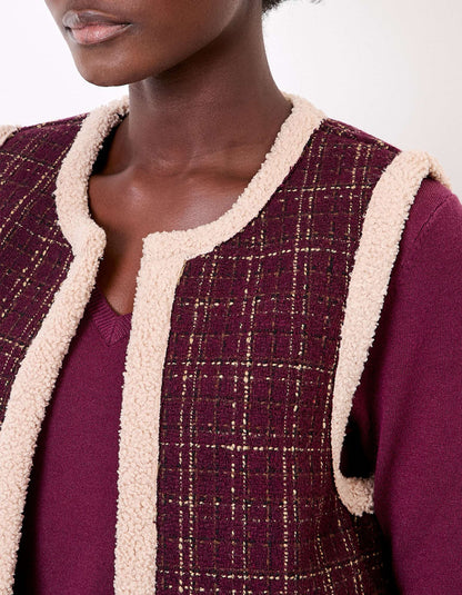 Gilet réversible sherpa et à motifs RISI