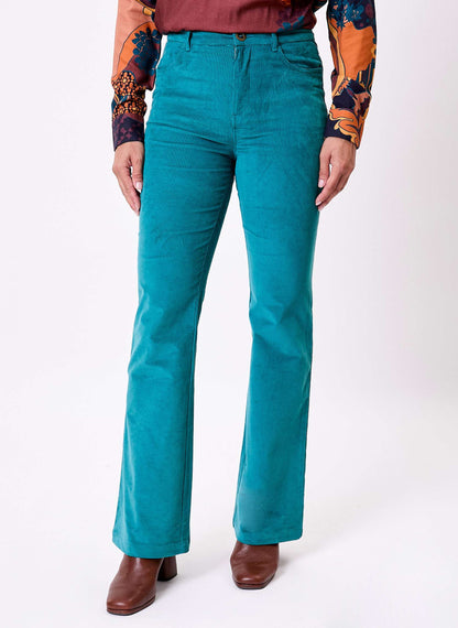 Pantalon flare velours côtelé bio LULU