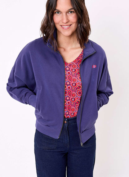 Sweat zippé coton bio TRESOR