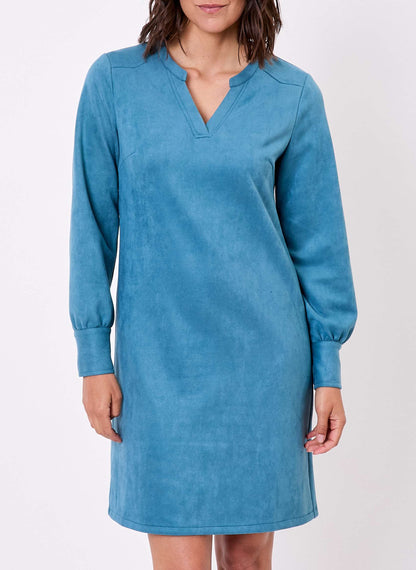 Robe droite suédine souple ANIKA
