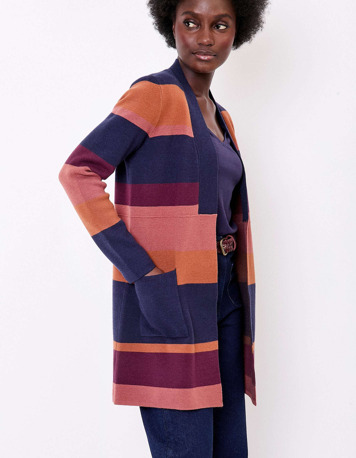 Gilet long en maille SACHEON