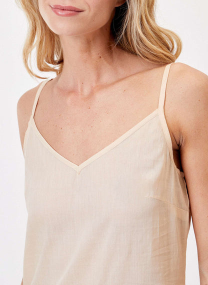 Dessous de robe en voile de coton bio unie FIONA