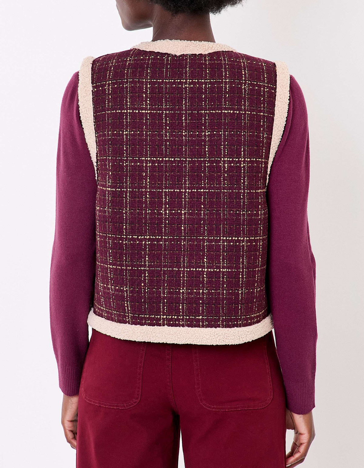 Gilet réversible sherpa et à motifs RISI