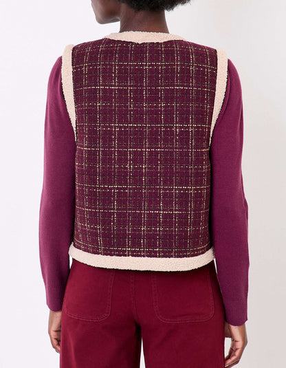 Gilet réversible sherpa et à motifs RISI