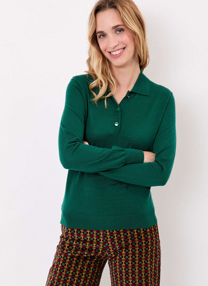 Pull laine mérinos col polo KARL