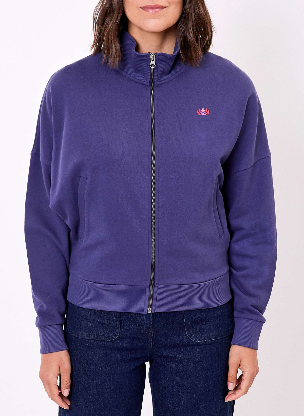 Sweat zippé coton bio TRESOR