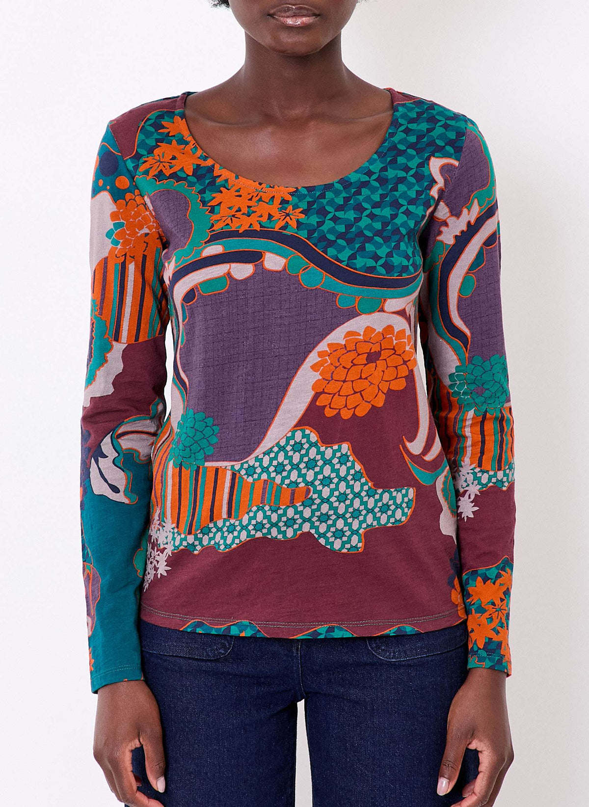 T-shirt imprimé coton bio KANPUR