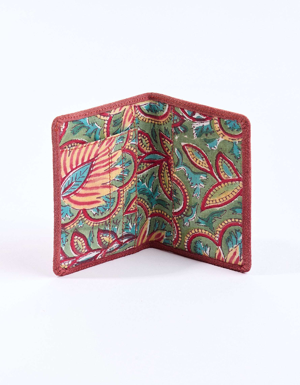 Pochette passeport en Suède de cuir VATA