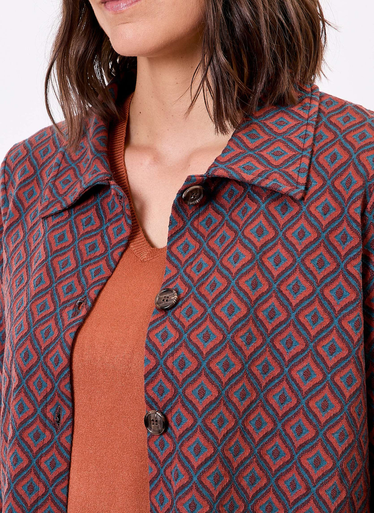 Veste maille jacquard bio SUMALI