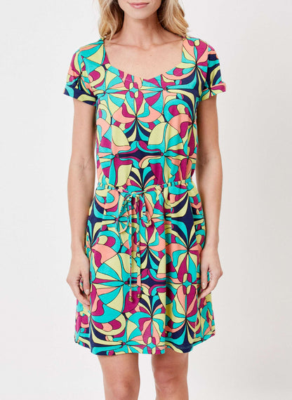 Robe coton col cœur à nouer FIT