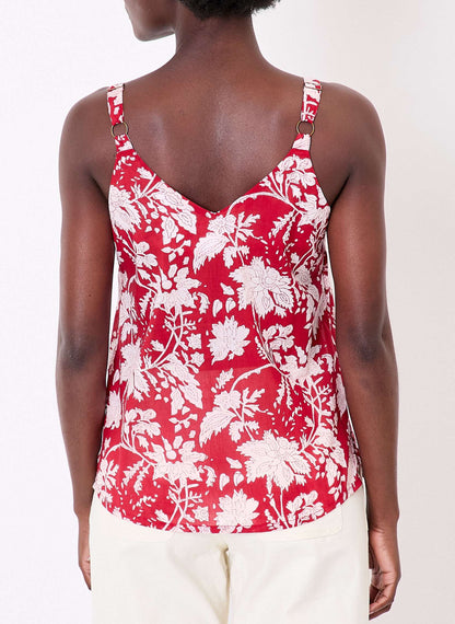 Débardeur imprimé voile de coton bio SIANA