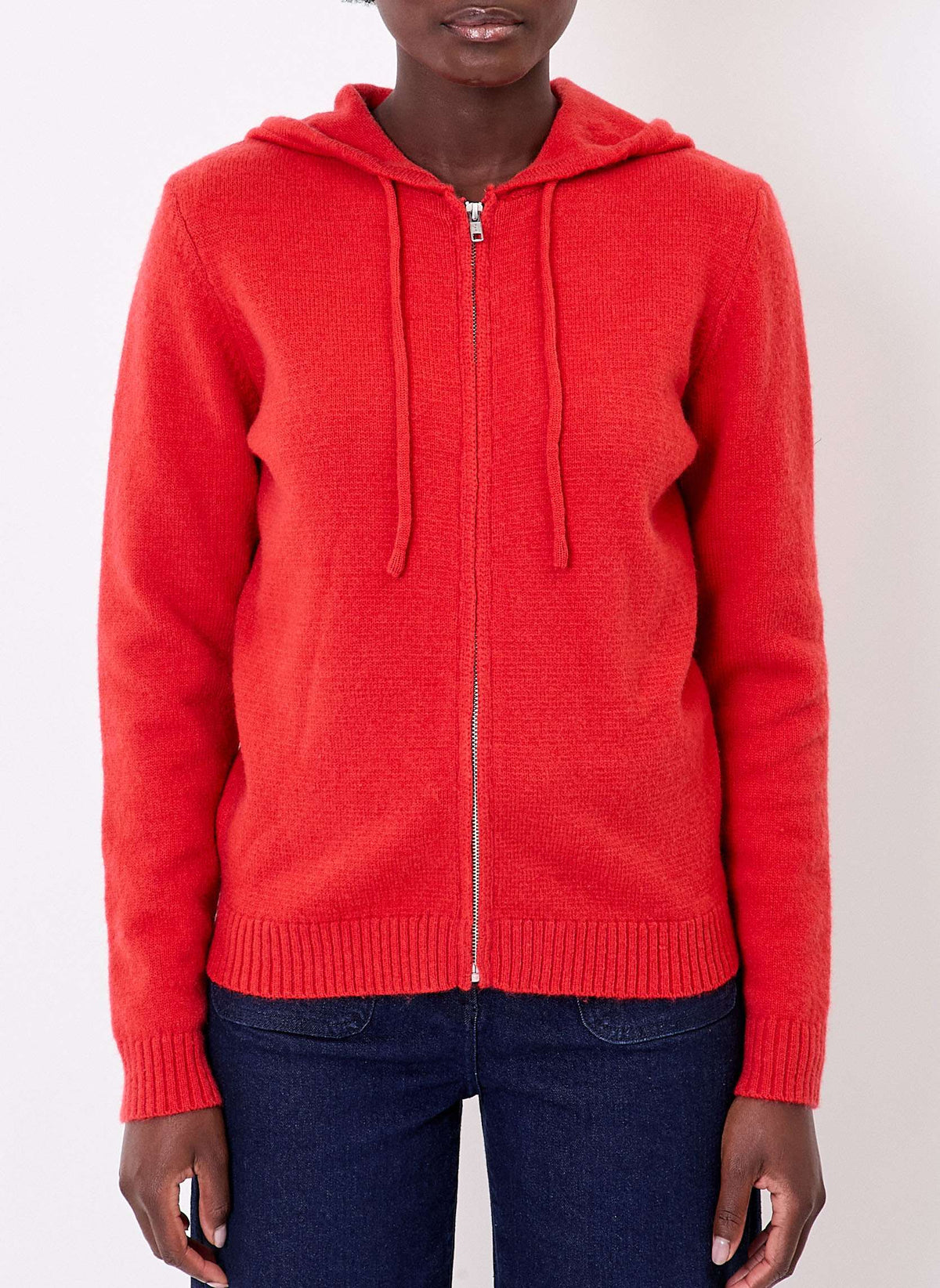 Gilet zippé maille unie à capuche GARREN