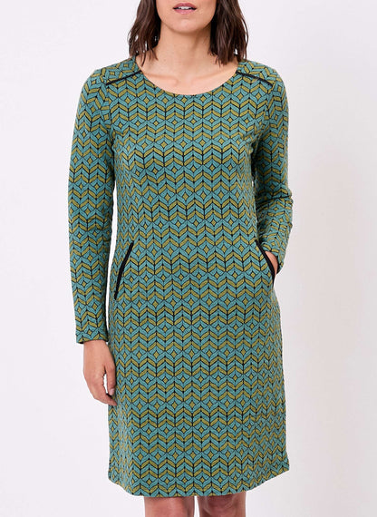 Robe courte maille jacquard PADMA