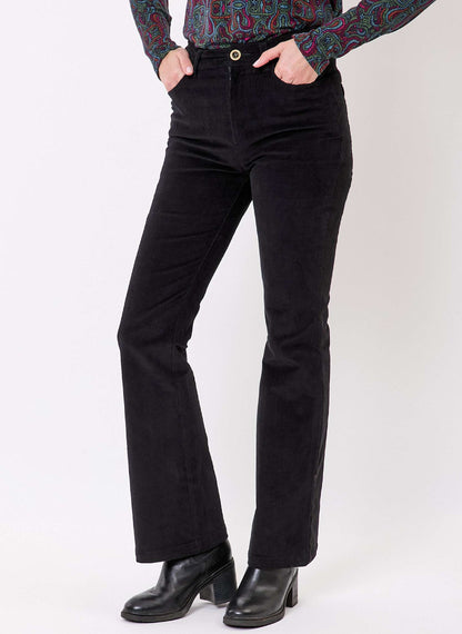 Pantalon flare velours côtelé bio LULU
