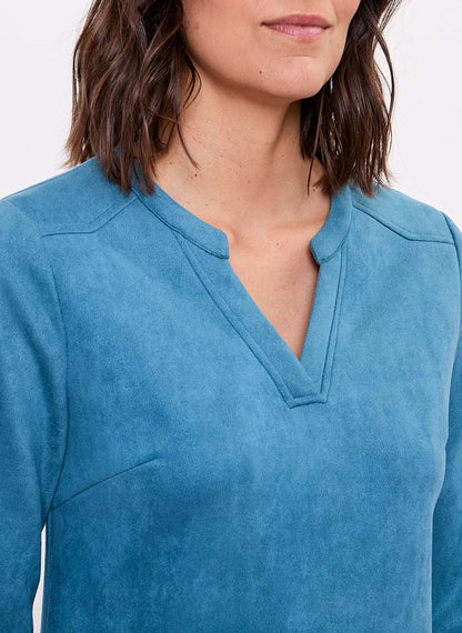 Robe droite suédine souple ANIKA