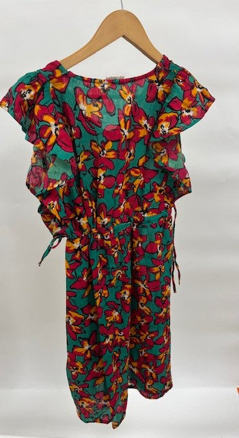 ROBE COURTE DOUBLE GAZE DE COTON