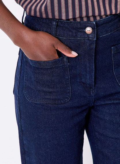 Jean large denim coton stretch MAYA