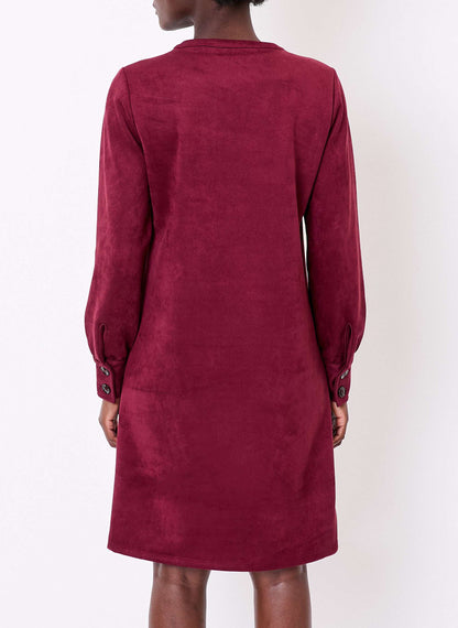 Robe droite suédine souple ANIKA