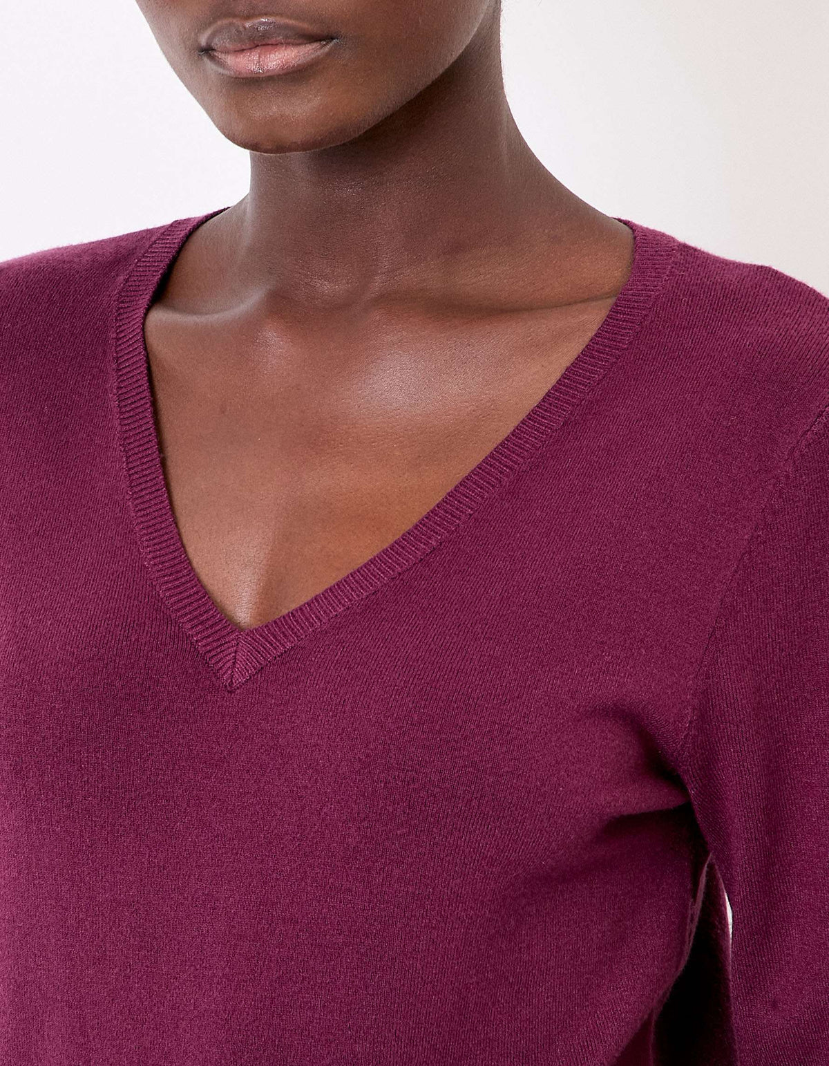 Pull maille col V HAYA