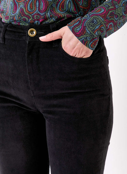 Pantalon flare velours côtelé bio LULU