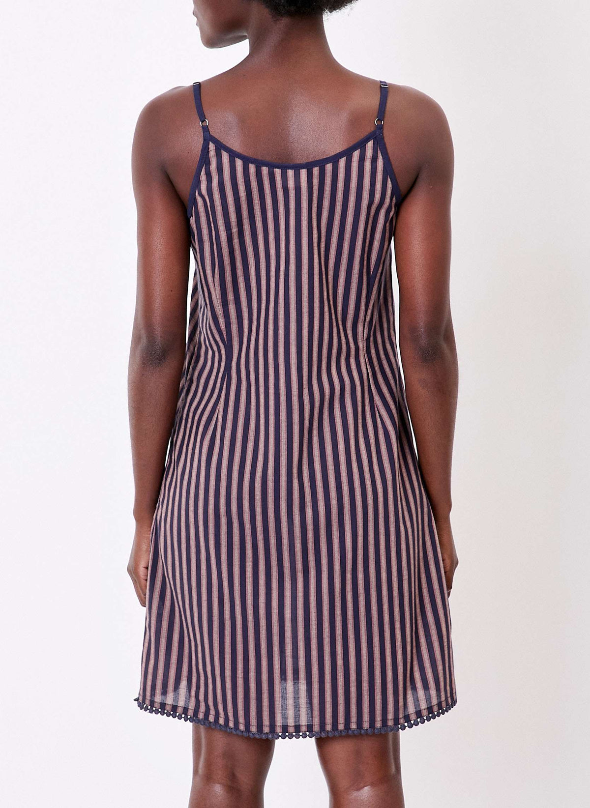 Robe coton bio imprimé fines bretelles IONA