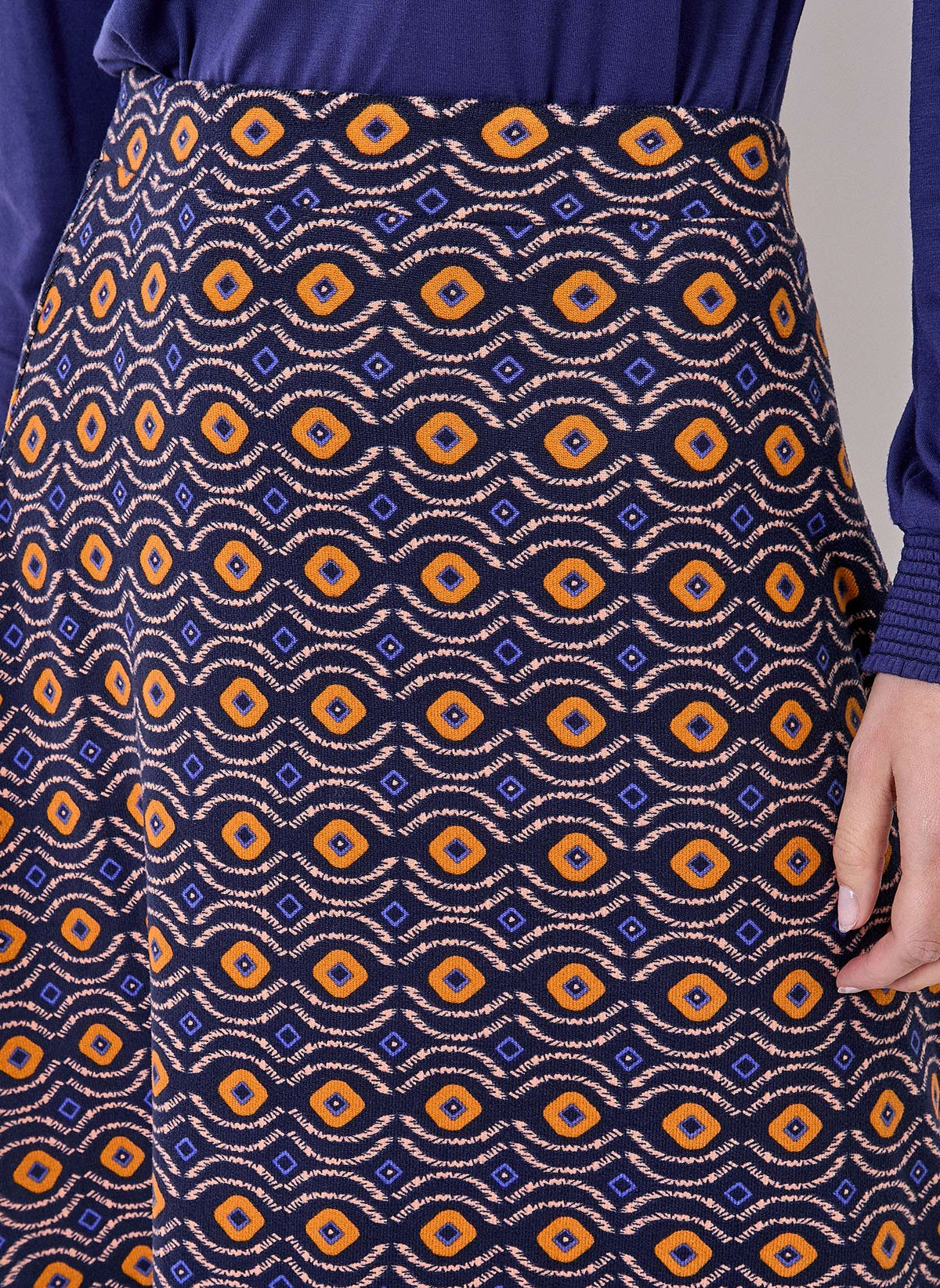 Jupe midi maille fluide ESTER