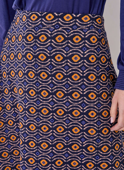 Jupe midi maille fluide ESTER