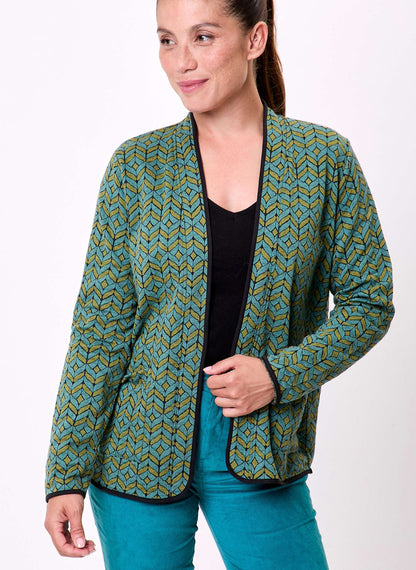 Gilet souple maille jacquard LEOTI