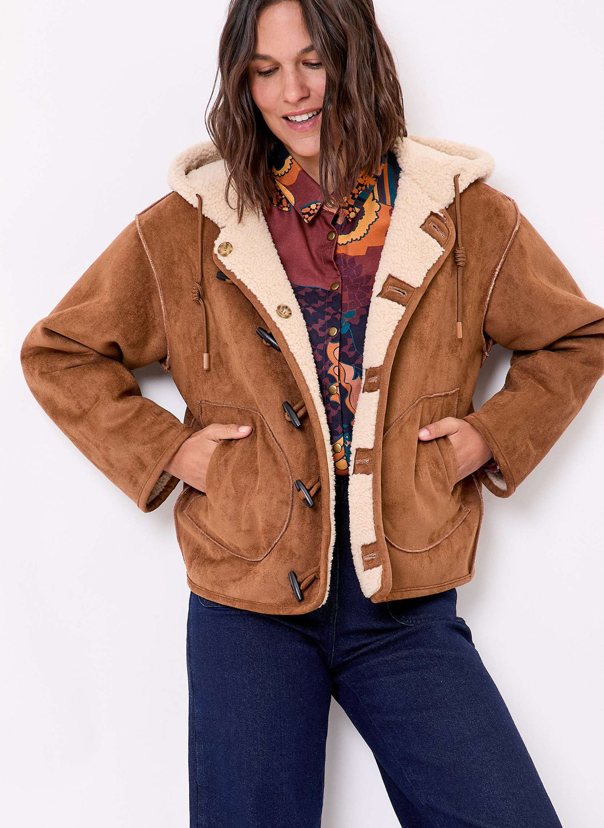 Manteau suède réversible SADAR