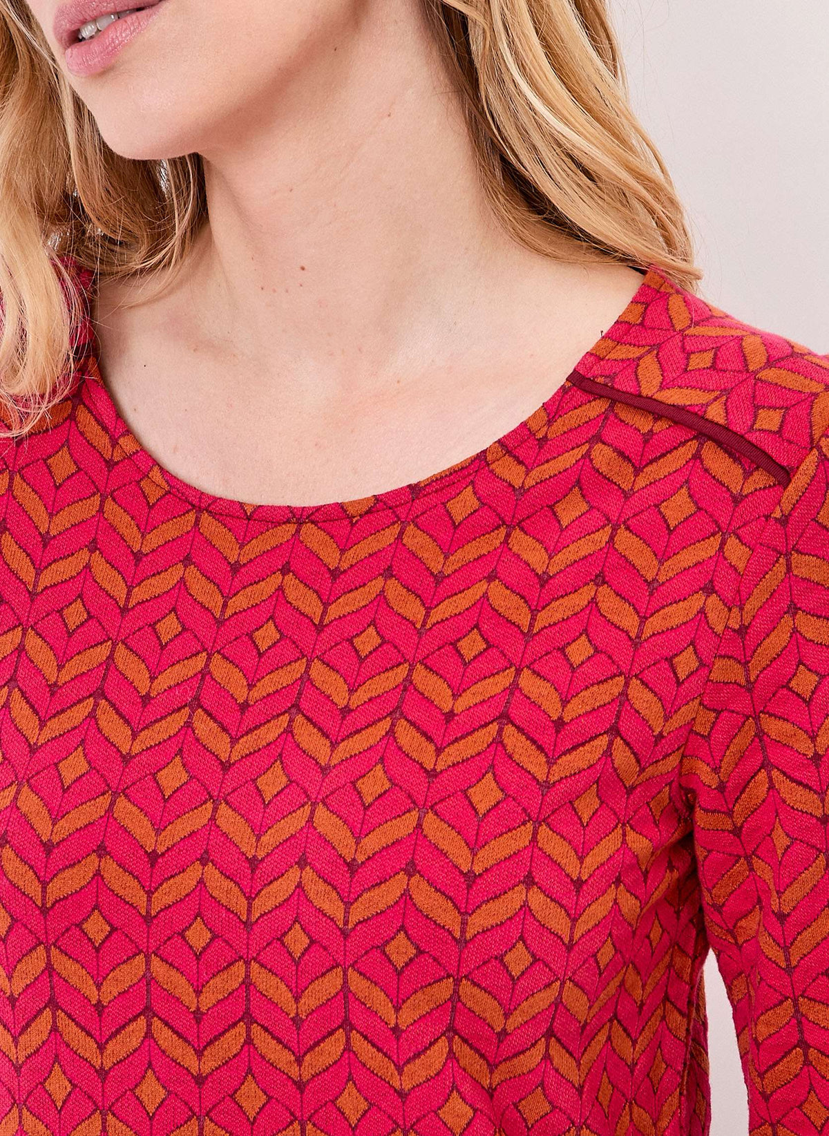 Robe courte maille jacquard PADMA