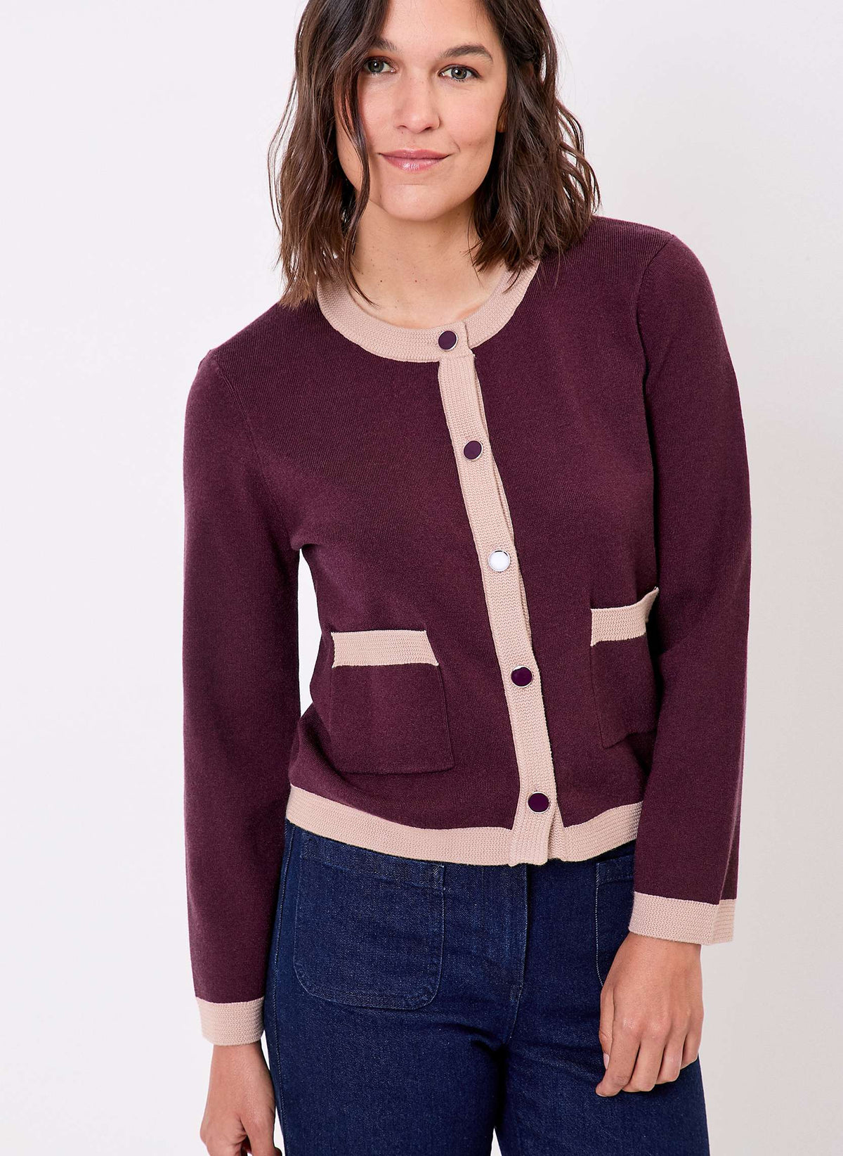 Veste gilet maille compacte ADONIE