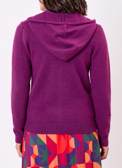Gilet zippé maille unie à capuche GARREN
